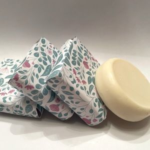 VEGAN Lavender Soap (3 round bars, 7+ oz total)